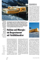 Timber construction and Minergie: a mountain restaurant with model character