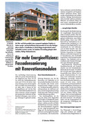 For greater energy efficiency: facade renovation with renovation modules