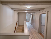 New fire protection cladding was inserted between the existing beams