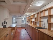 View into the buffet area in the old building (Photos Roger Frei)
