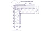 Les murs et le toit sont constitués d'une structure en bois
