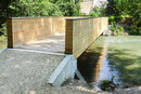 New bicycle and pedestrian bridge over the old Aare river
