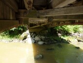 Bottom view of the bridge