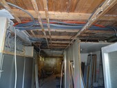 Ceiling before retrofitting