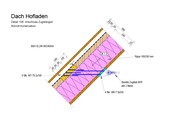 Anchoring tie rod in the roof