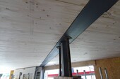 Ceiling integrated steel joist