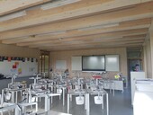 Interior of a classroom.