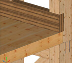 Visualization Cadwork - support on trusses