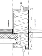 Cut with continuous wind paper on the outside