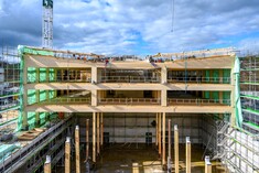 High-tech timber construction of superlatives - School Wiesental Baar